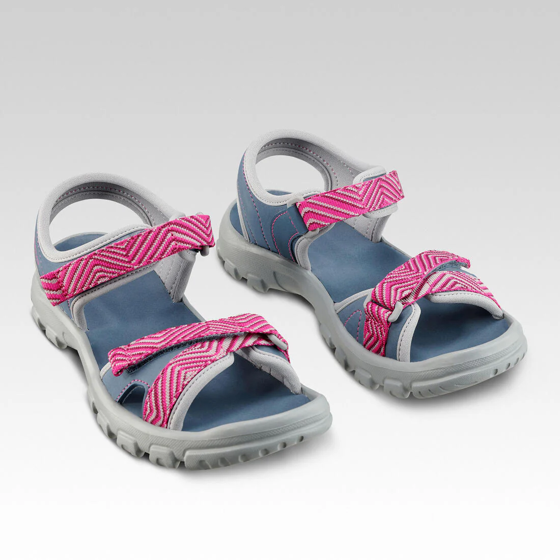 Kids' Walking Sandals - JR size 12.5 to 4 - Blue/Pink - Image 4