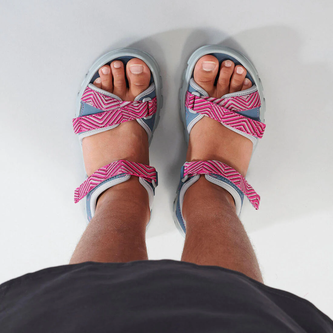 Kids' Walking Sandals - JR size 12.5 to 4 - Blue/Pink - Image 5