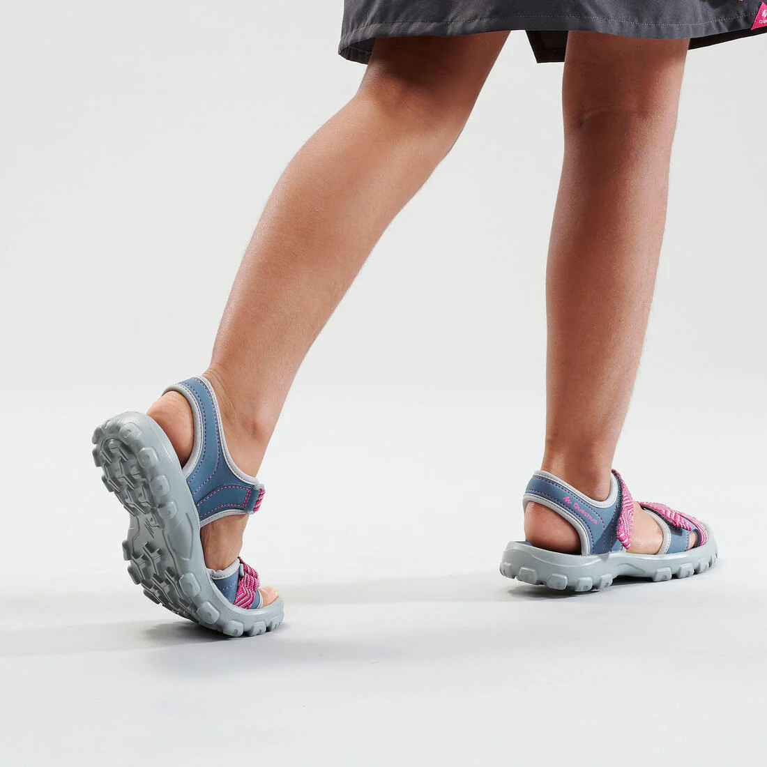 Kids' Walking Sandals - JR size 12.5 to 4 - Blue/Pink - Image 6