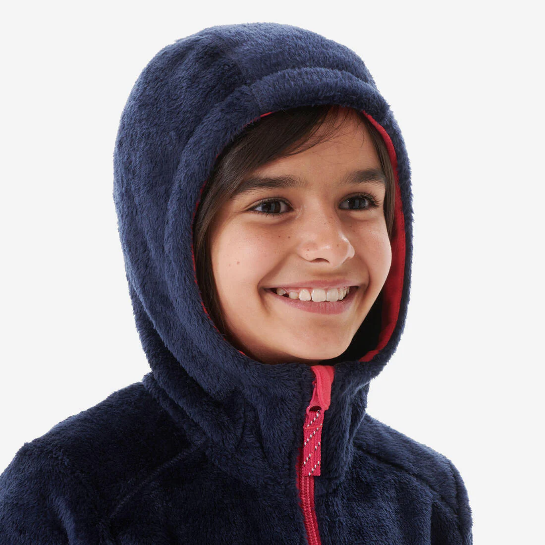 Kids’ warm hiking fleece jacket NH500 - 7-15 years Zip - Image 6