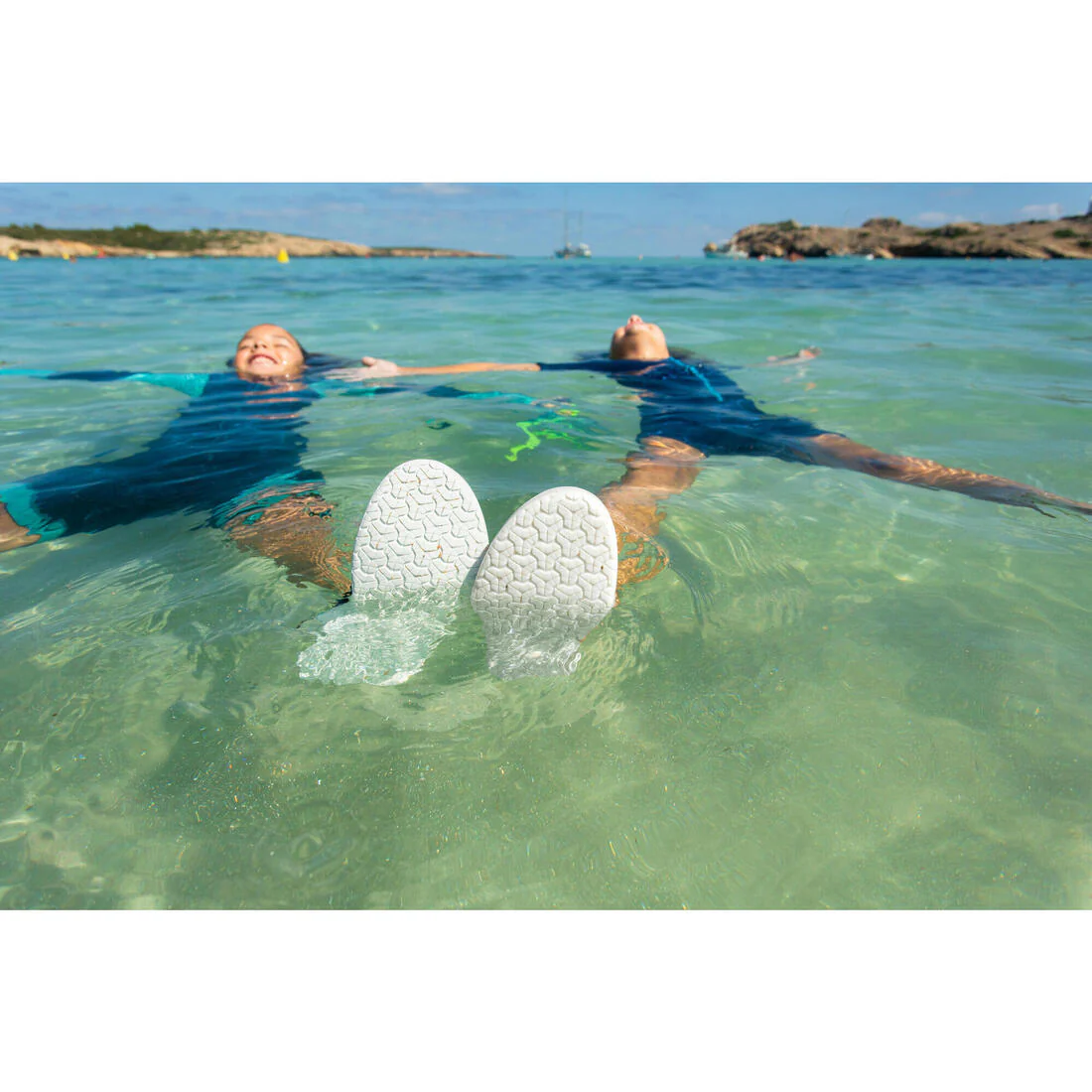 Kids’ water shoes with rip-tab, Aquashoes 120 lagoon - Image 20