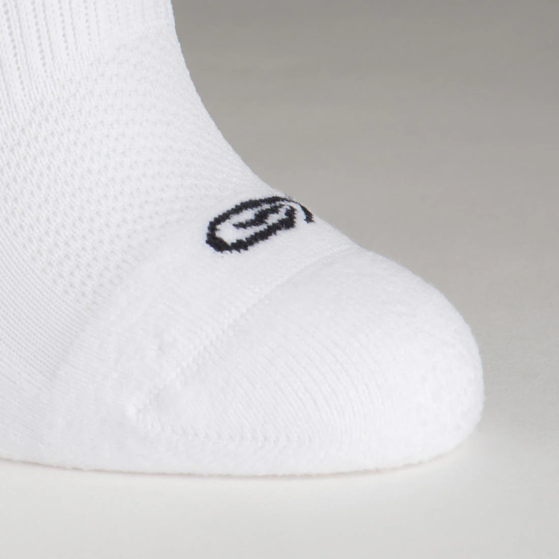 KIPRUN 500 INV kids comfort running socks 2-pack - black and white - Image 2