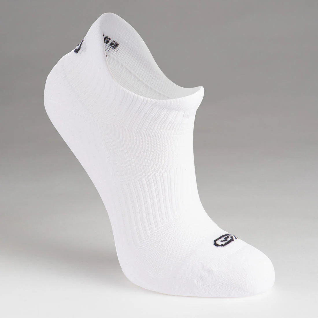 KIPRUN 500 INV kids comfort running socks 2-pack - black and white - Image 4