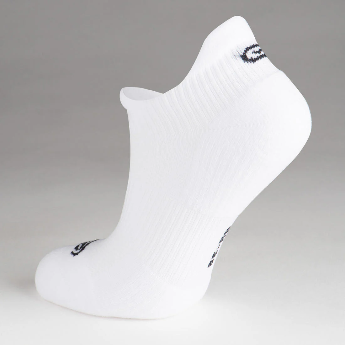 KIPRUN 500 INV kids comfort running socks 2-pack - black and white - Image 5