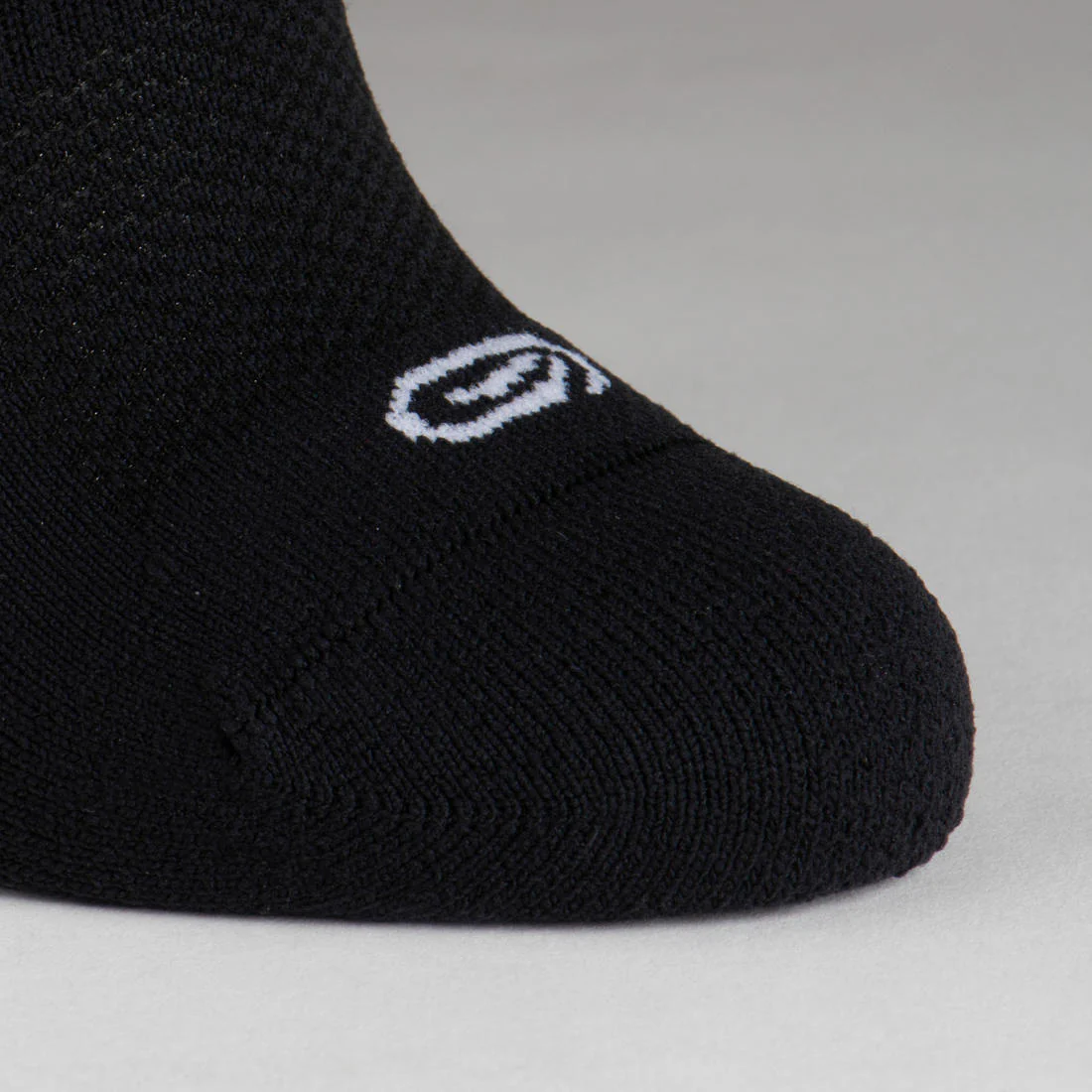 KIPRUN 500 INV kids comfort running socks 2-pack - black and white - Image 6