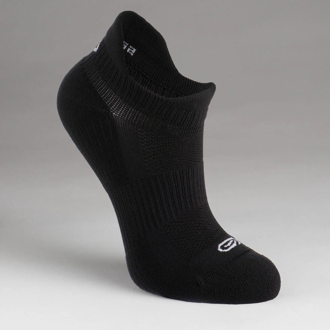 KIPRUN 500 INV kids comfort running socks 2-pack - black and white - Image 7