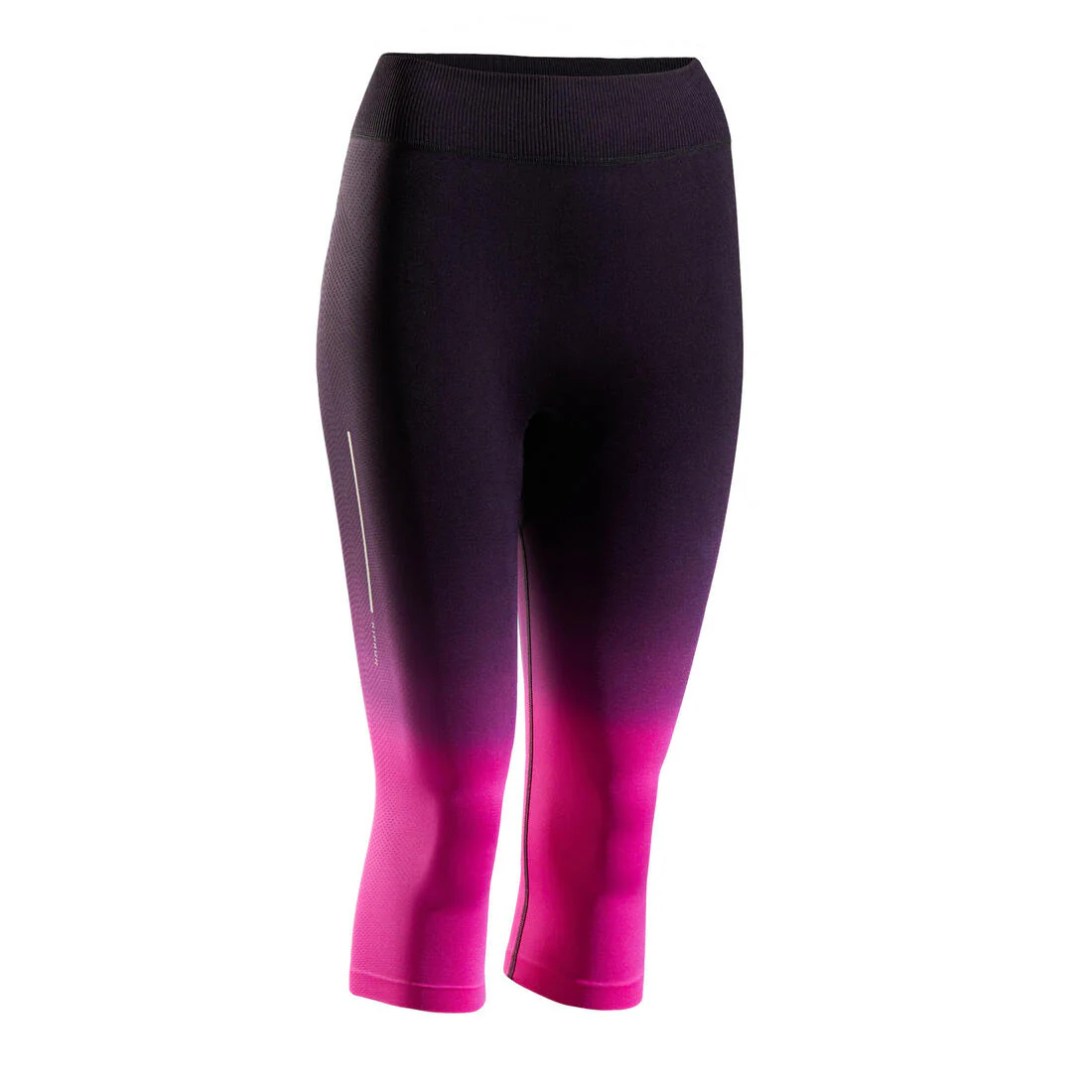 KIPRUN CARE BREATHABLE WOMEN'S CROPPED RUNNING BOTTOMS - BLACK/PINK - Image 7