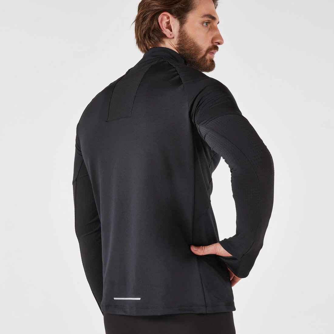 Kiprun Run 500 Warm Men's Long-sleeved Zipped T-Shirt - Image 5