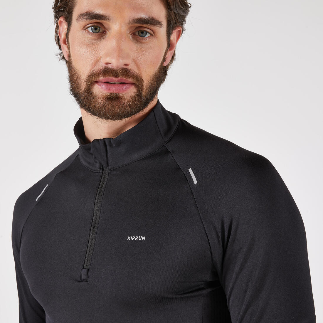 Kiprun Run 500 Warm Men's Long-sleeved Zipped T-Shirt - Image 6