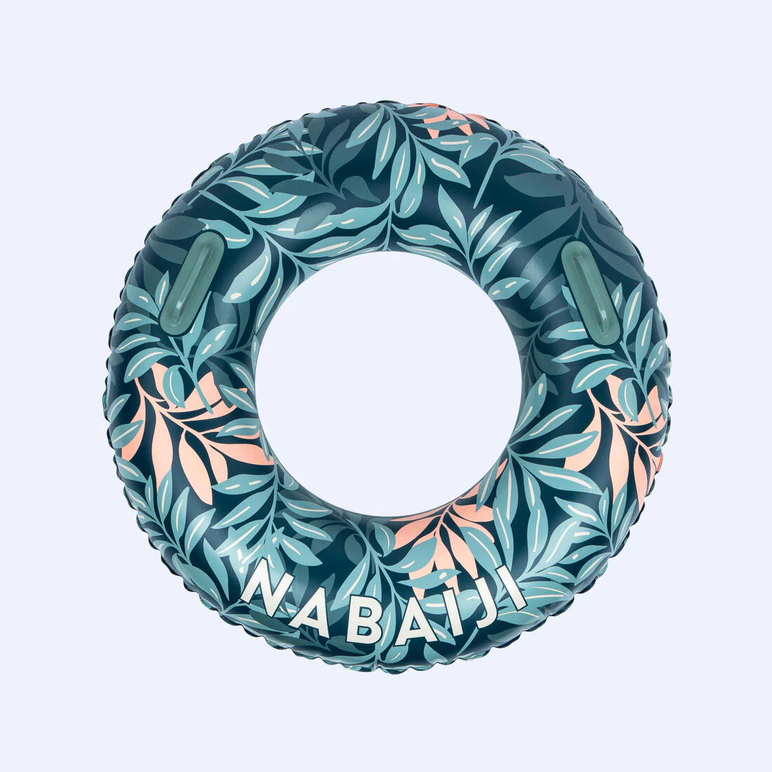Large 92 cm inflatable printed pool ring with comfort grips