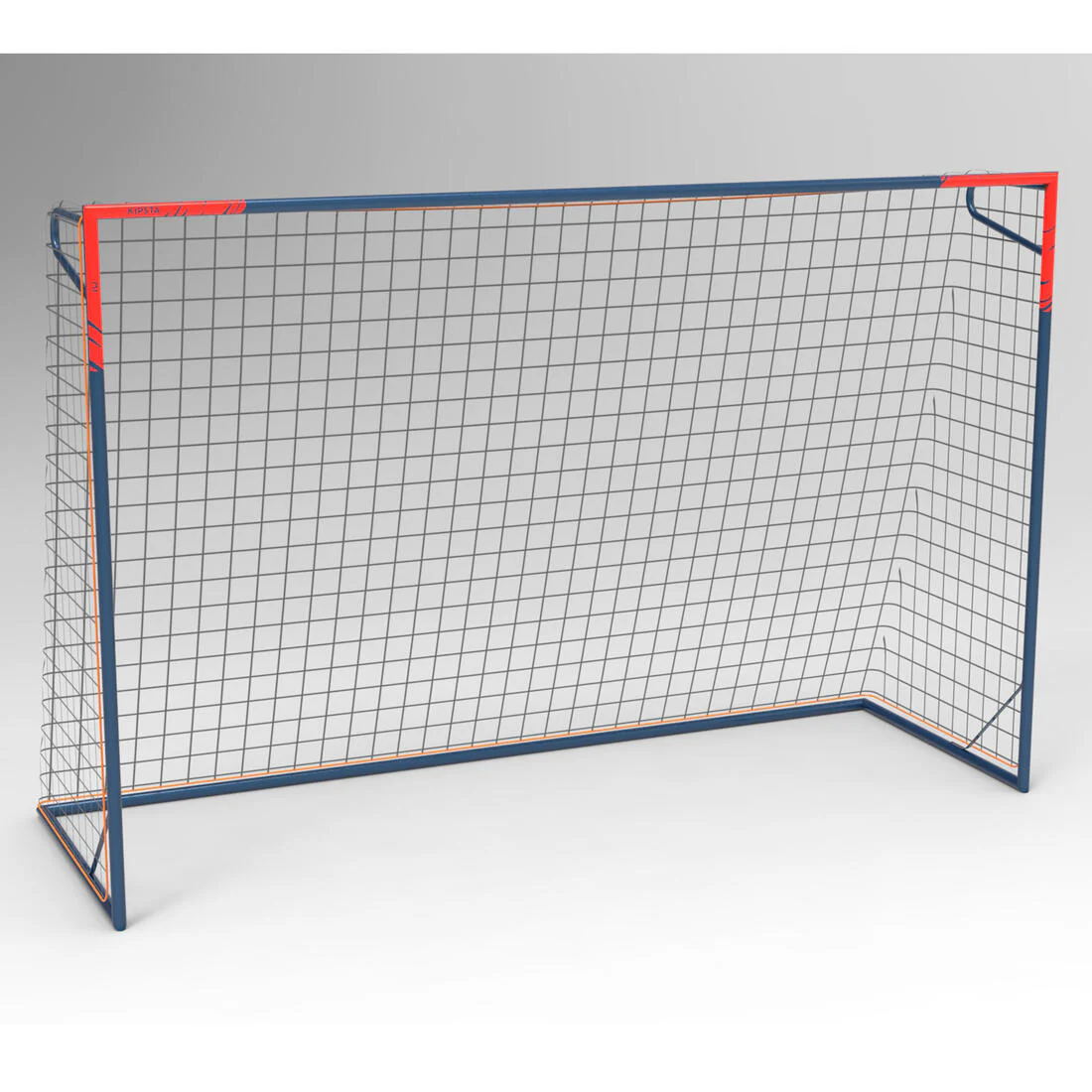 Large Football Goal By Kipsta - 9x6ft - Navy/Orange - Image 3