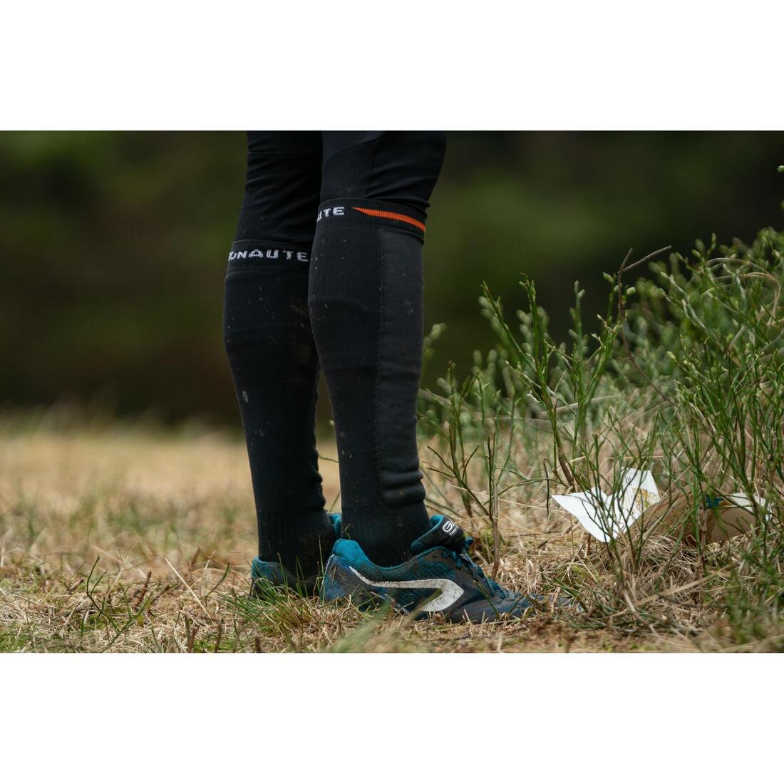 LONG ORIENTEERING SOCKS - BLACK - Image 12