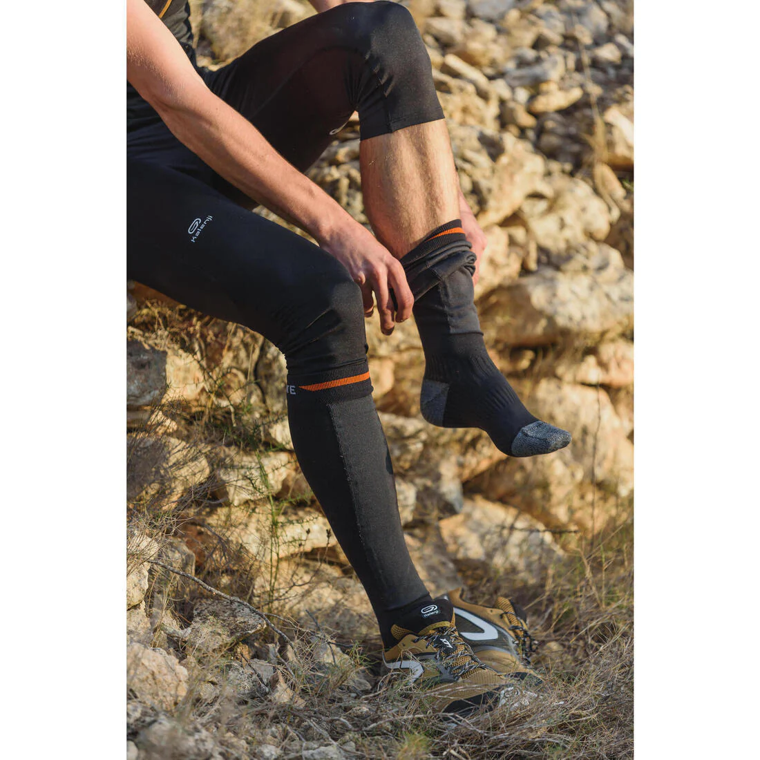 LONG ORIENTEERING SOCKS - BLACK - Image 20