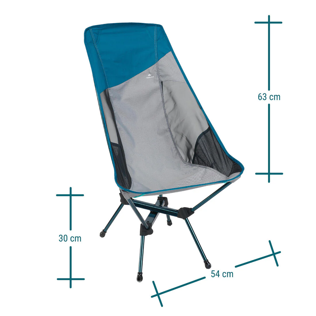Low camping chair, ultra-compact with a high backrest, 500 L - Image 15