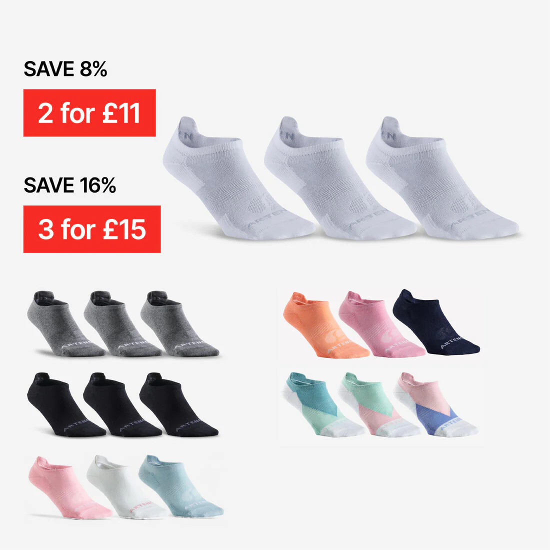 Low Sports Socks Tri-Pack RS 160 - Image 28