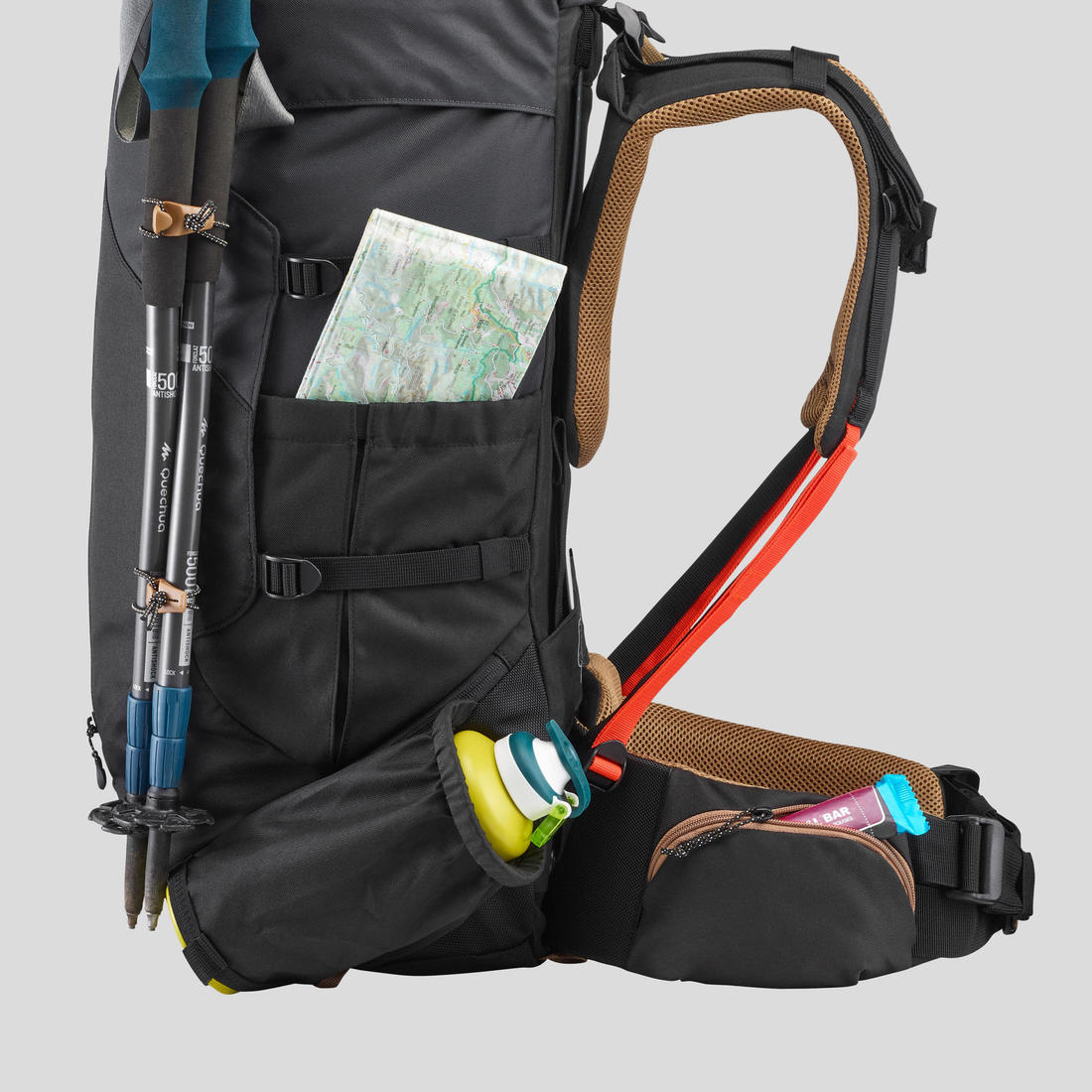 Men's 50L Trekking Backpack - MT100 EASYFIT - Image 12