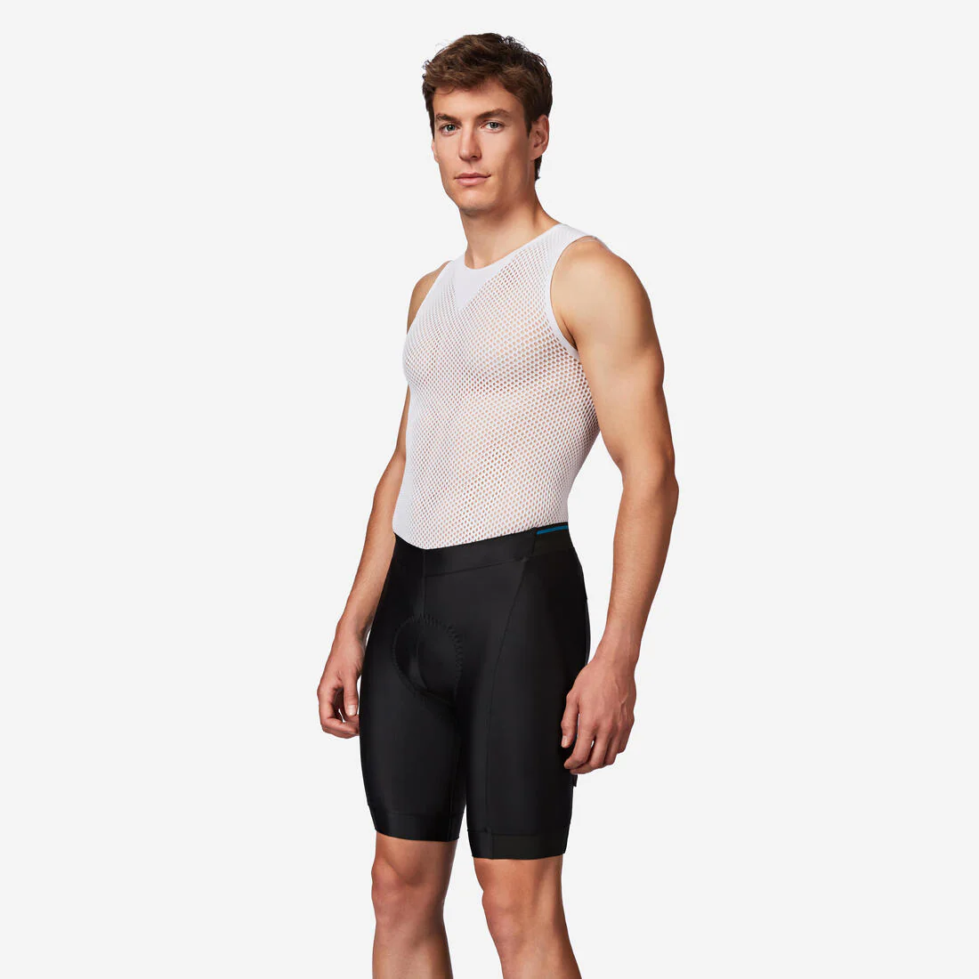 Men's Bibless Road Cycling Shorts Discover - Black - Image 4