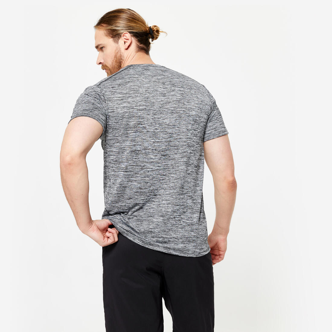 Men's Breathable Cardio T-Shirt - Grey - Image 4