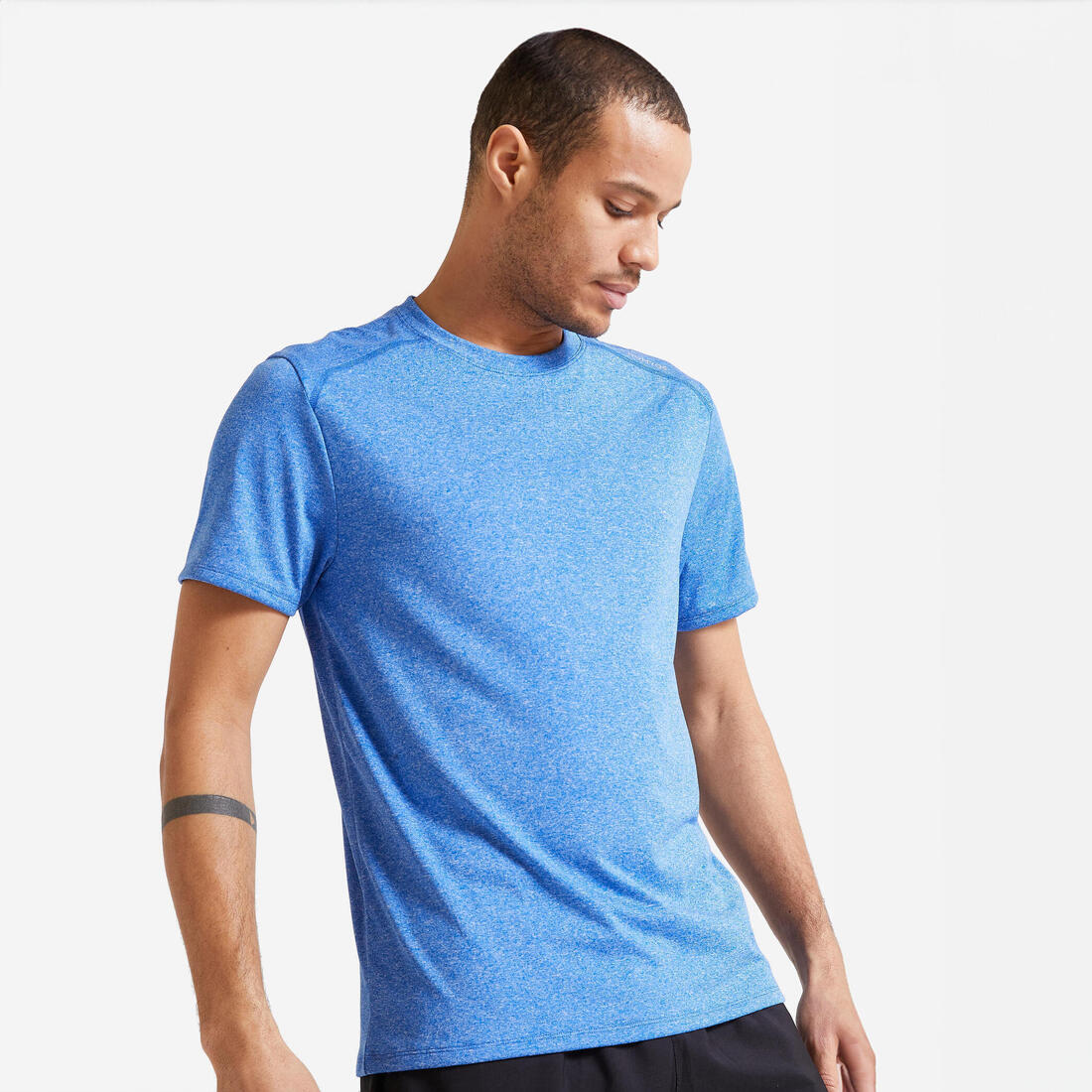 Men's Breathable Crew Neck Essential Fitness T-Shirt - Image 2