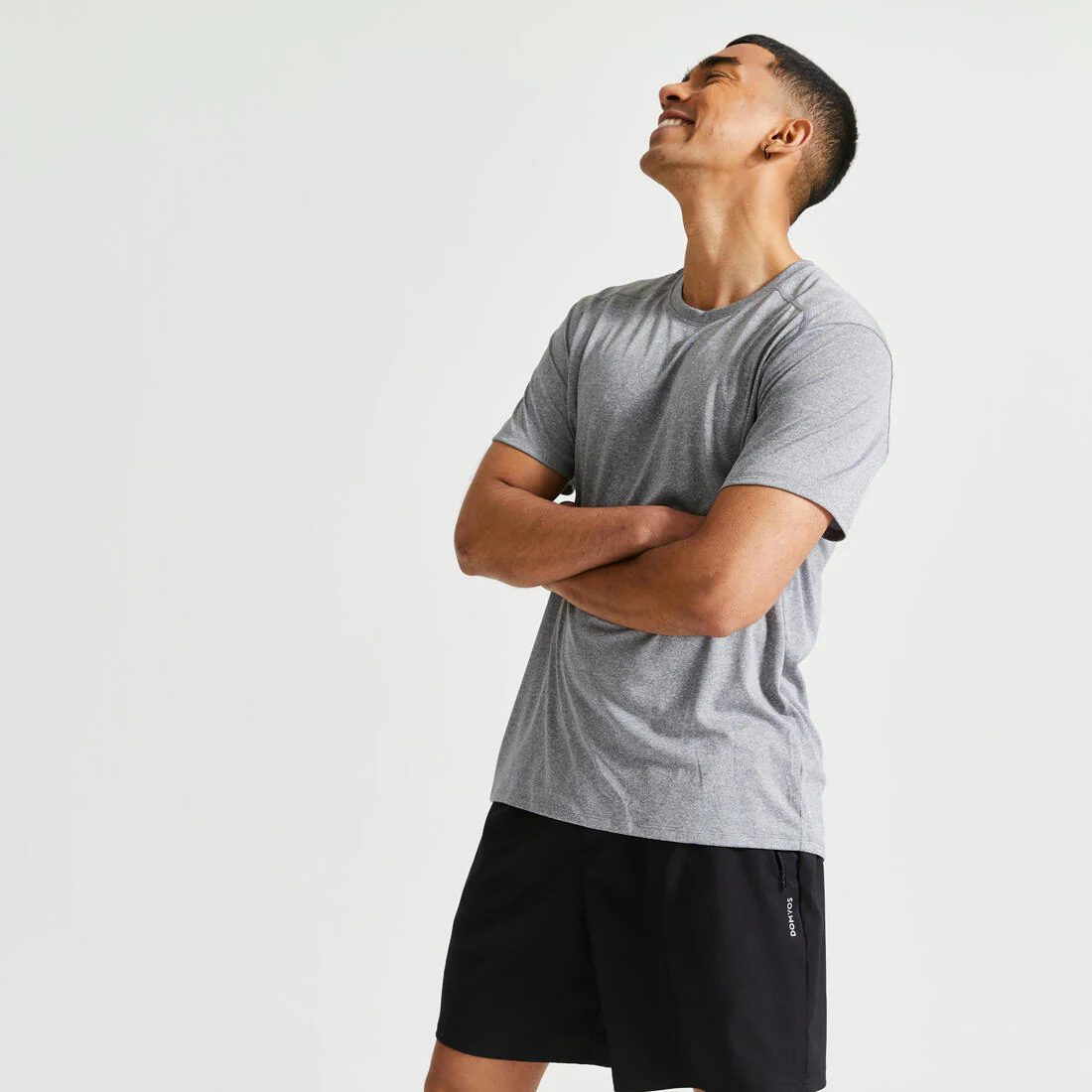 Men's Breathable Crew Neck Essential Fitness T-Shirt - Image 4