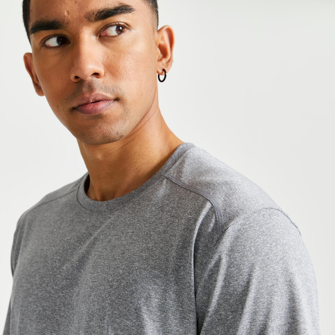 Men's Breathable Crew Neck Essential Fitness T-Shirt - Image 5