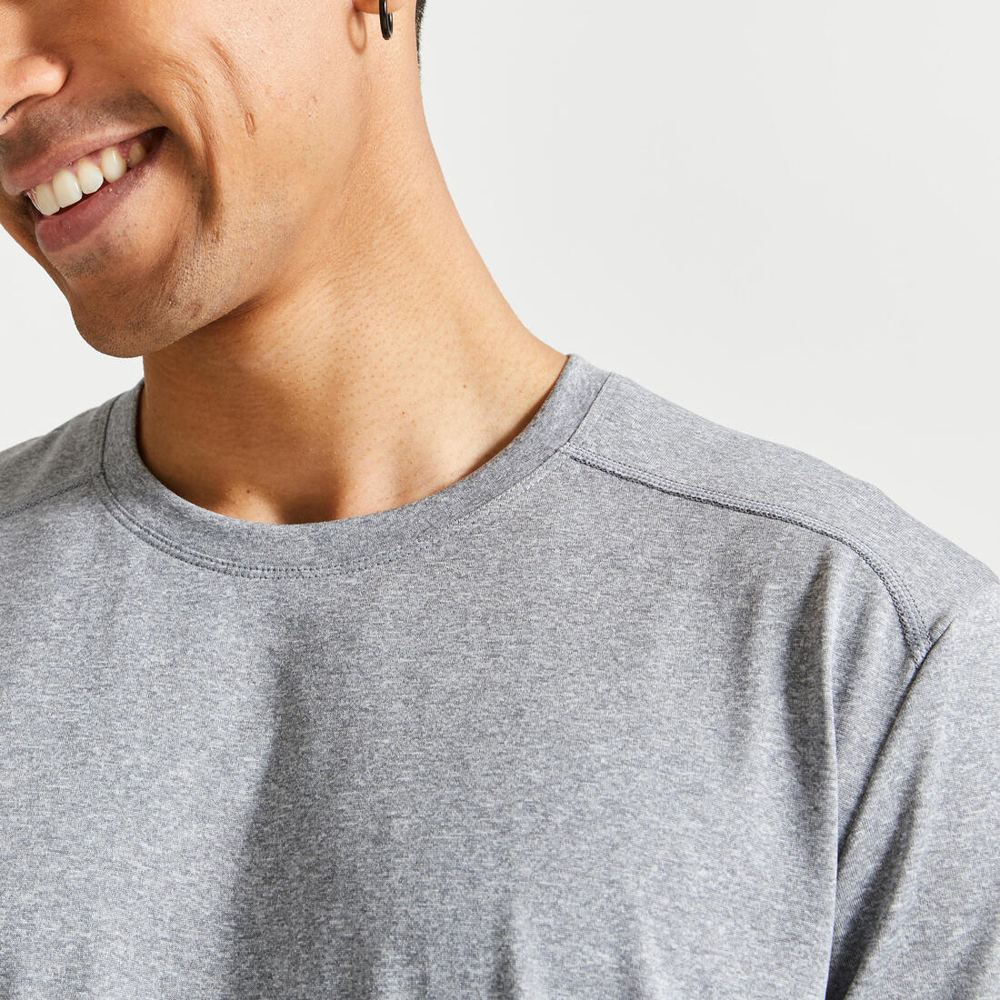 Men's Breathable Crew Neck Essential Fitness T-Shirt - Image 8