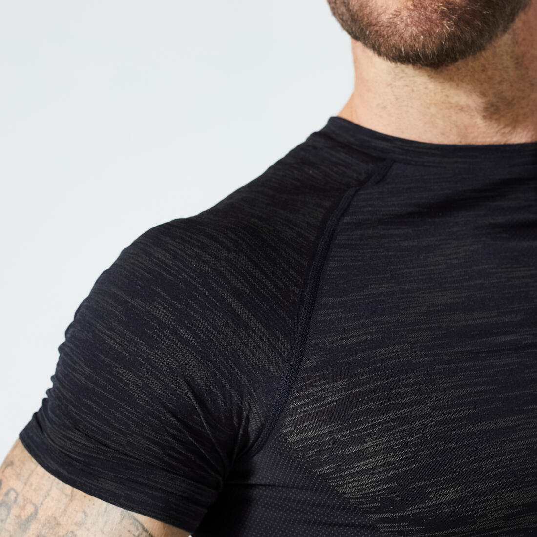 Men's Breathable Short-Sleeved Crew Neck Weight Training Compression T-Shirt - Image 18