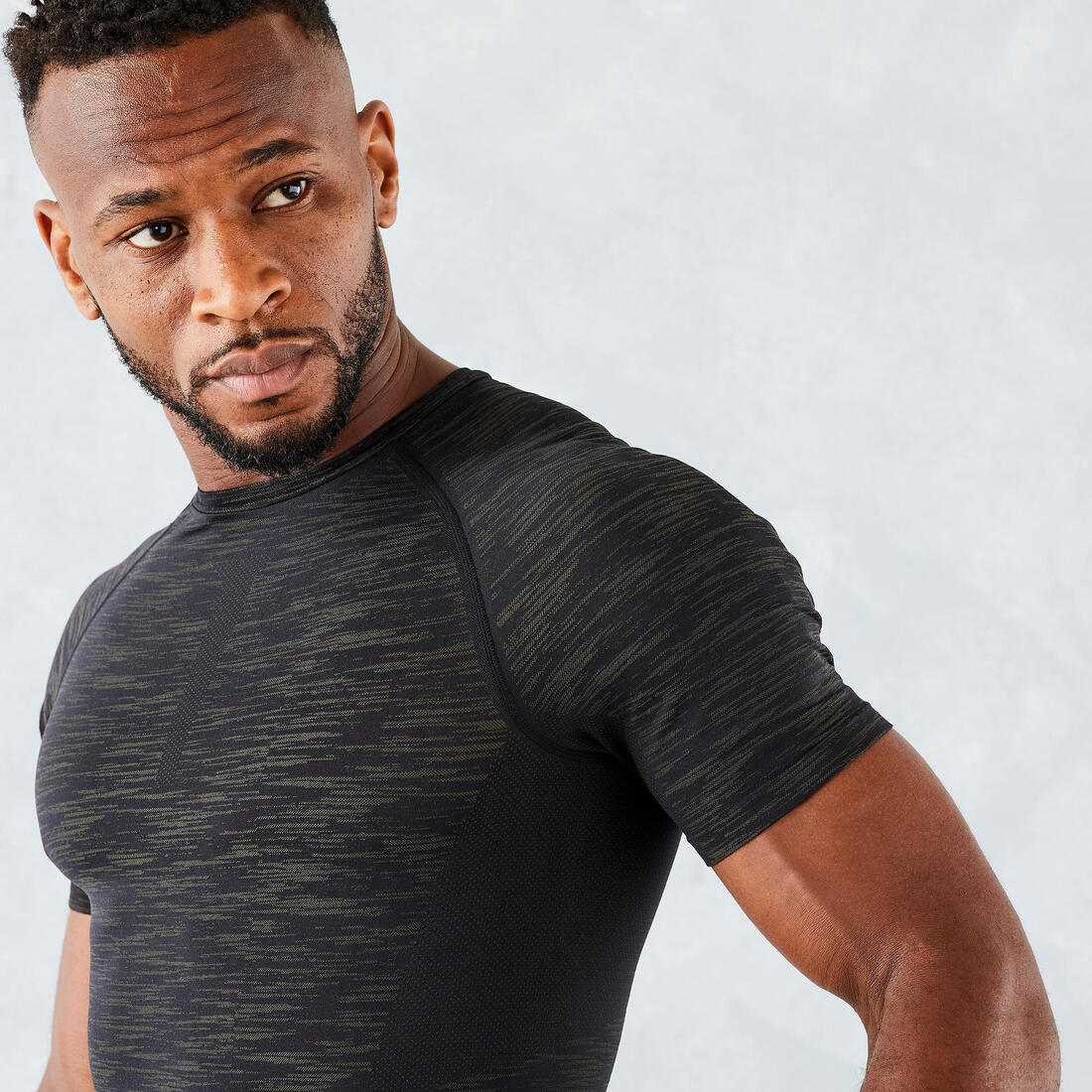 Men's Breathable Short-Sleeved Crew Neck Weight Training Compression T-Shirt - Image 22