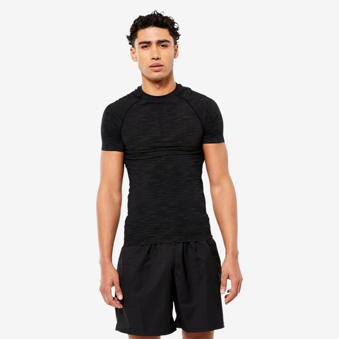 Men's Breathable Short-Sleeved Crew Neck Weight Training Compression T-Shirt - Image 4