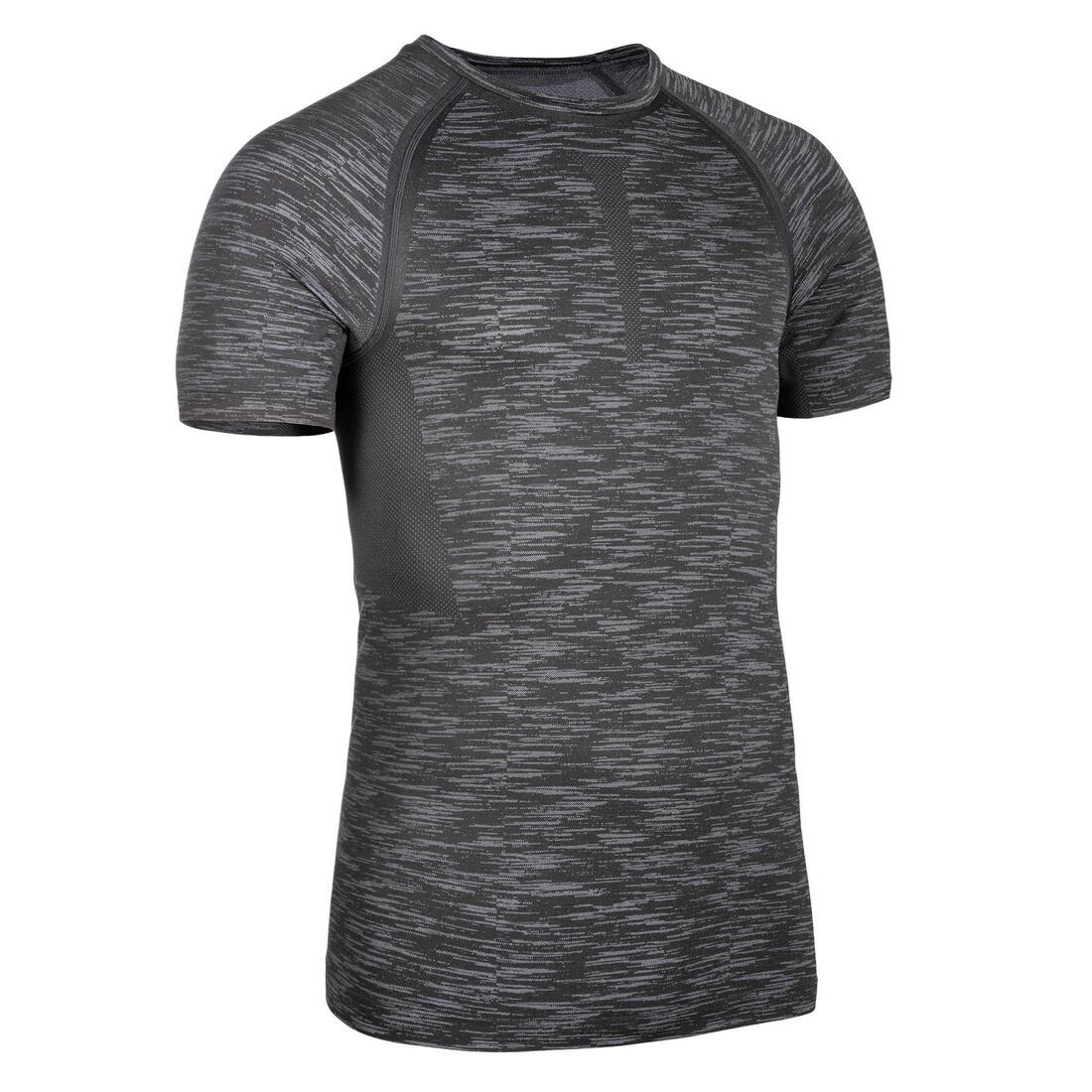 Men's Breathable Short-Sleeved Crew Neck Weight Training Compression T-Shirt - Image 6