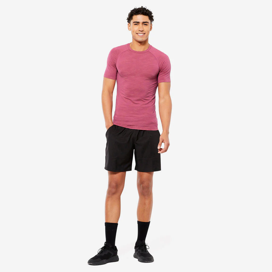 Men's Breathable Short-Sleeved Crew Neck Weight Training Compression T-Shirt - Image 7