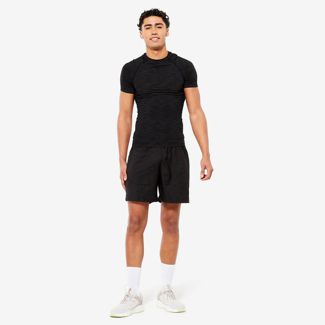 Men's Breathable Short-Sleeved Crew Neck Weight Training Compression T-Shirt - Image 8