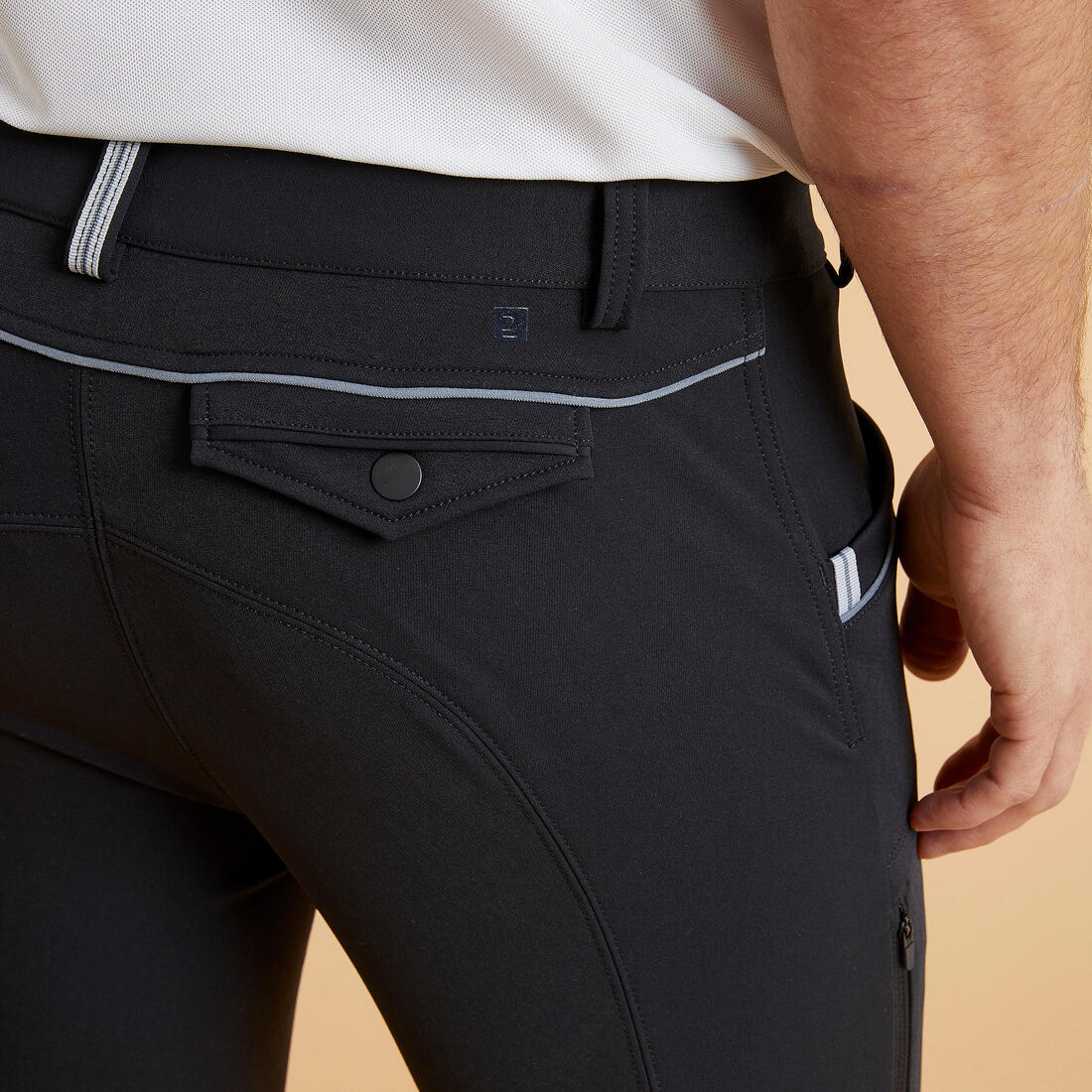 Men's Classic Horse Riding Jodhpurs 900 - Black - Image 4