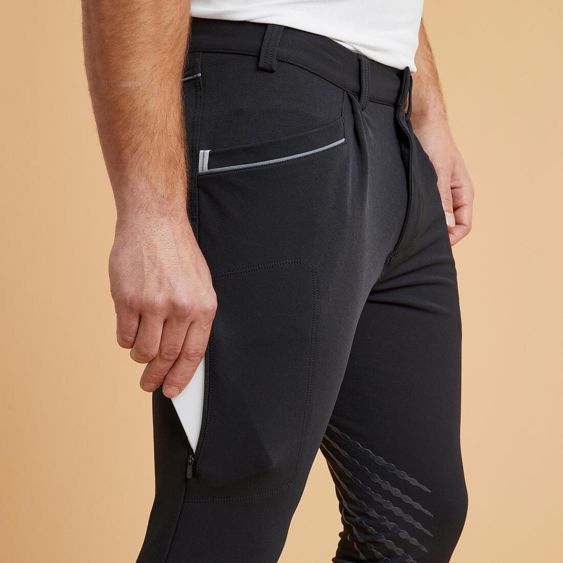 Men's Classic Horse Riding Jodhpurs 900 - Black - Image 6