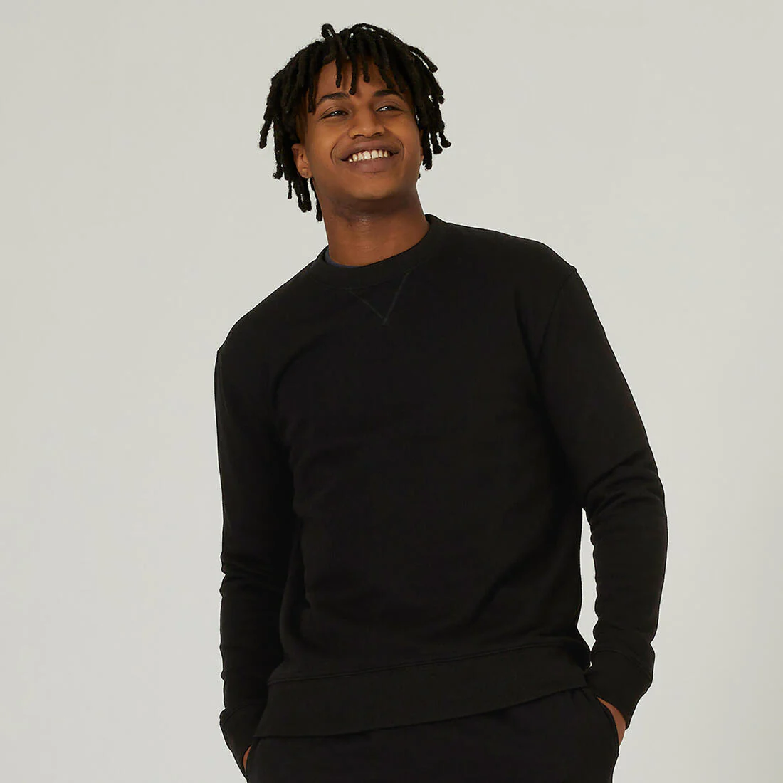 Men's Crew-Neck Fitness Sweatshirt 500 Essentials - Image 2