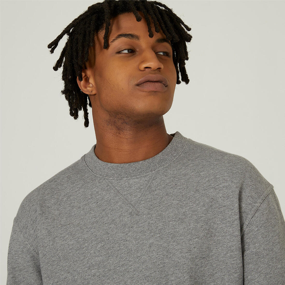 Men's Crew-Neck Fitness Sweatshirt 500 Essentials - Image 4