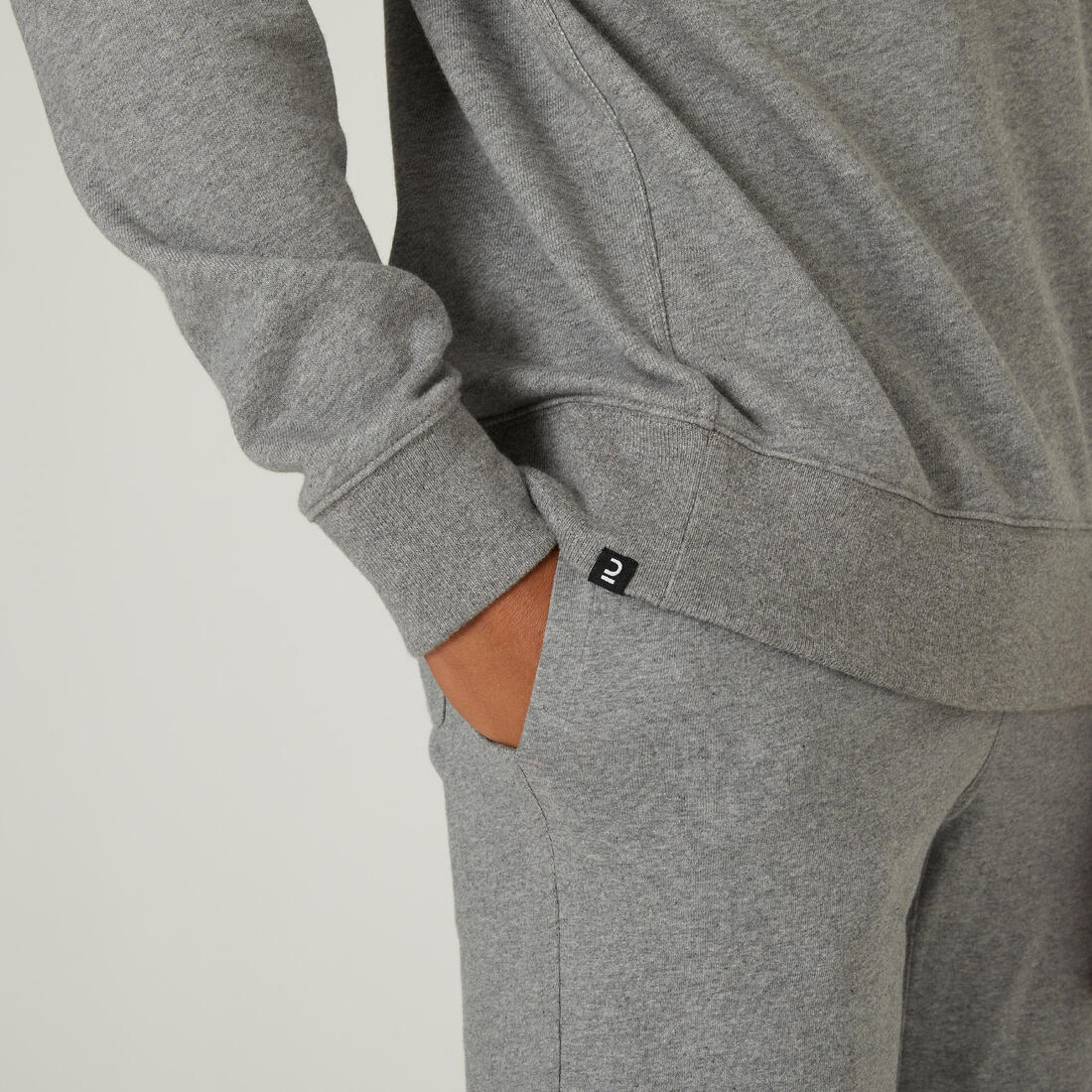 Men's Crew-Neck Fitness Sweatshirt 500 Essentials - Image 5