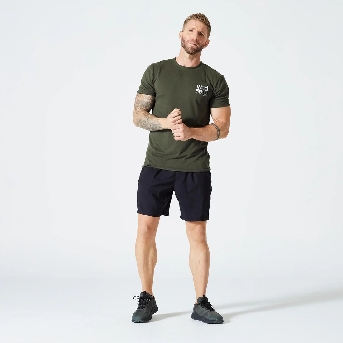 Men's Crew Neck Slim-Fit Soft Breathable Cross Training T-Shirt - Image 3