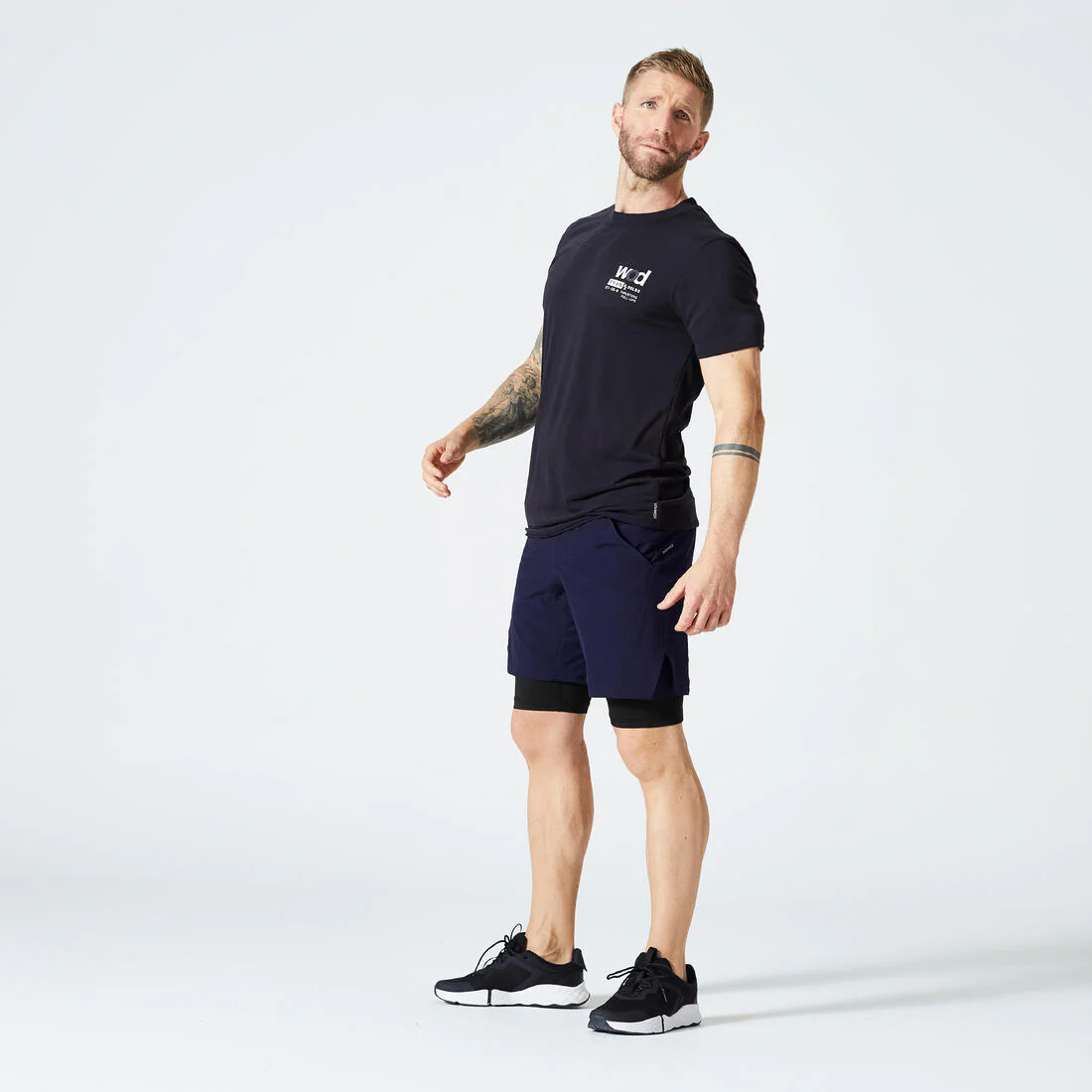 Men's Crew Neck Slim-Fit Soft Breathable Cross Training T-Shirt - Image 4