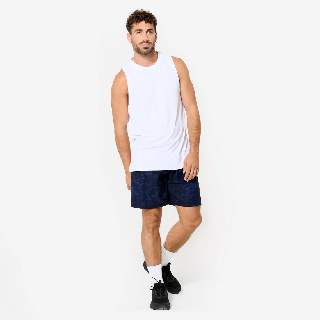 Men's Crew Neck Training Tank Top - White - Image 2