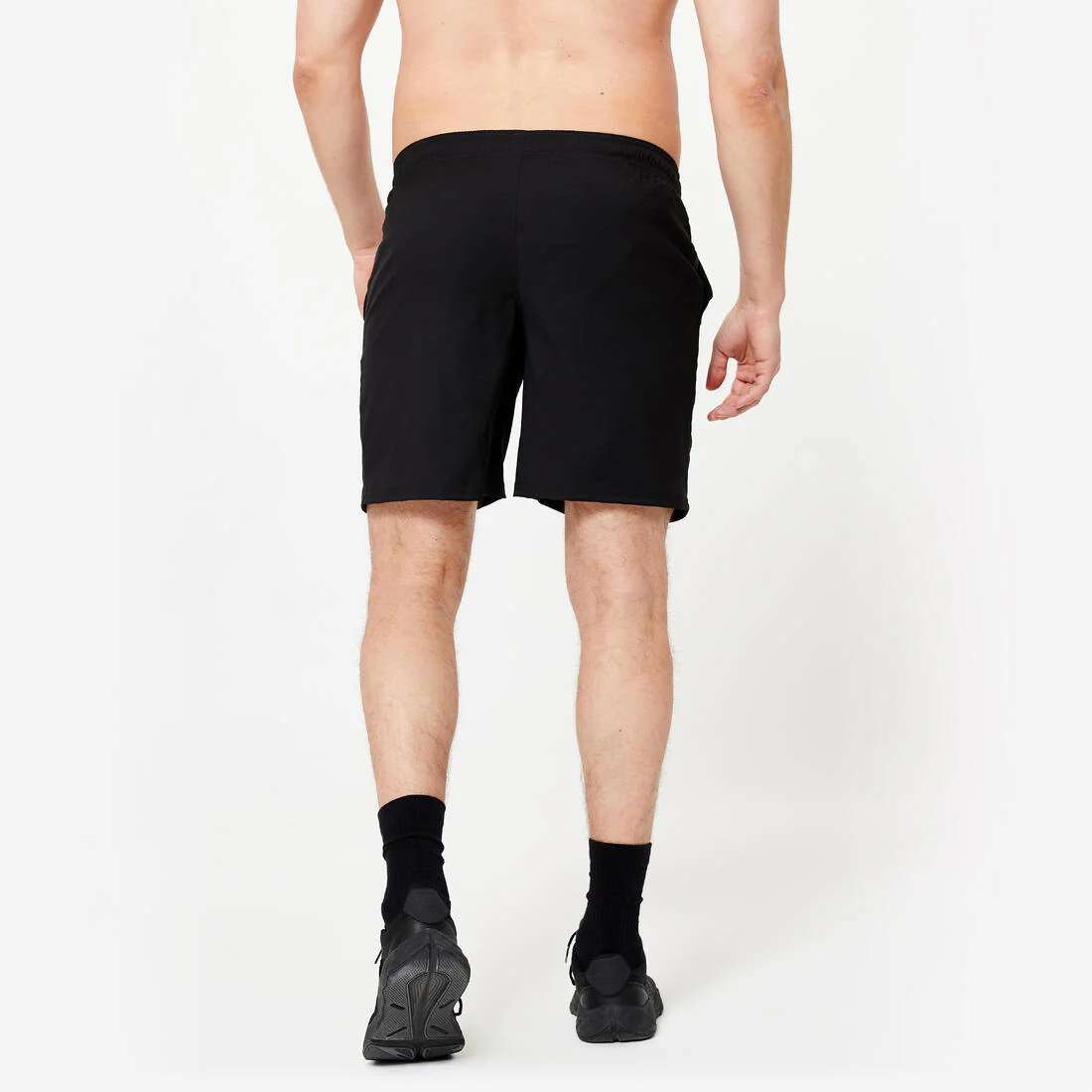 Men's Fitness Basic Breathable Shorts - Black - Image 4