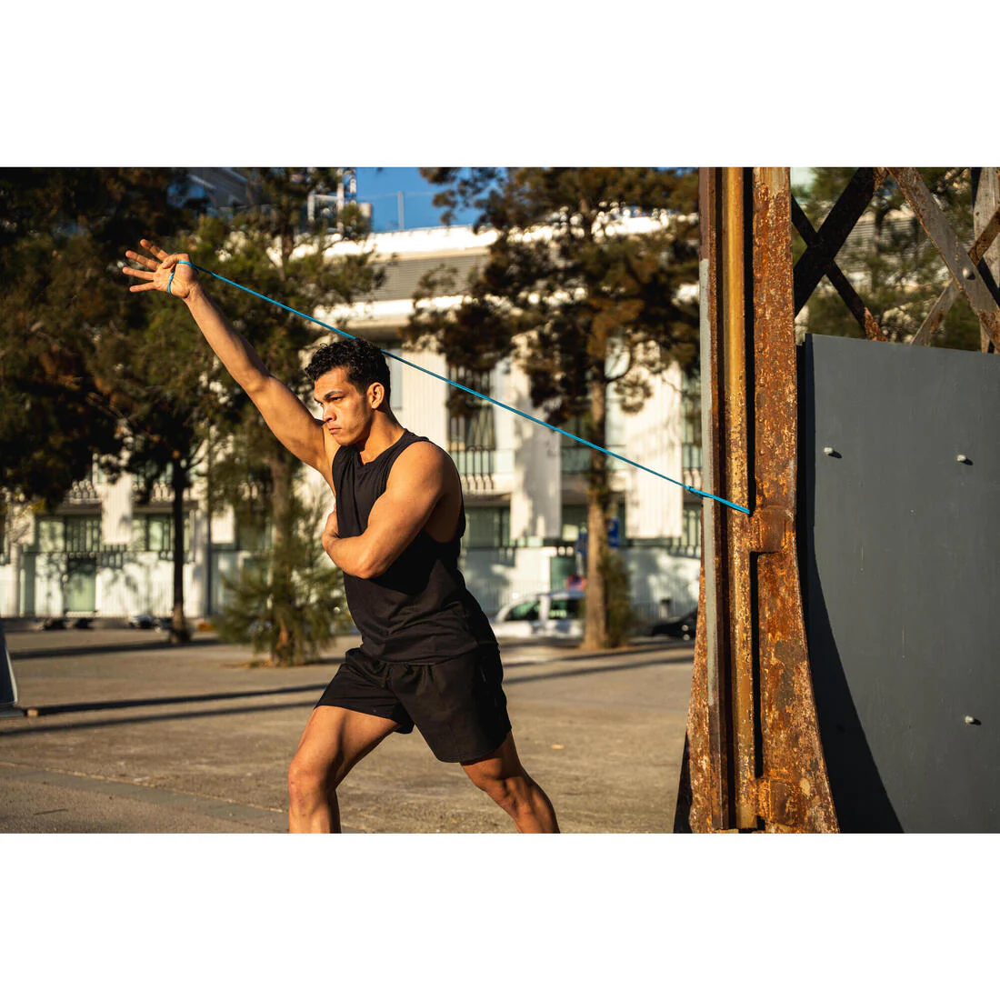 Men's Fitness Basic Breathable Shorts - Black - Image 6