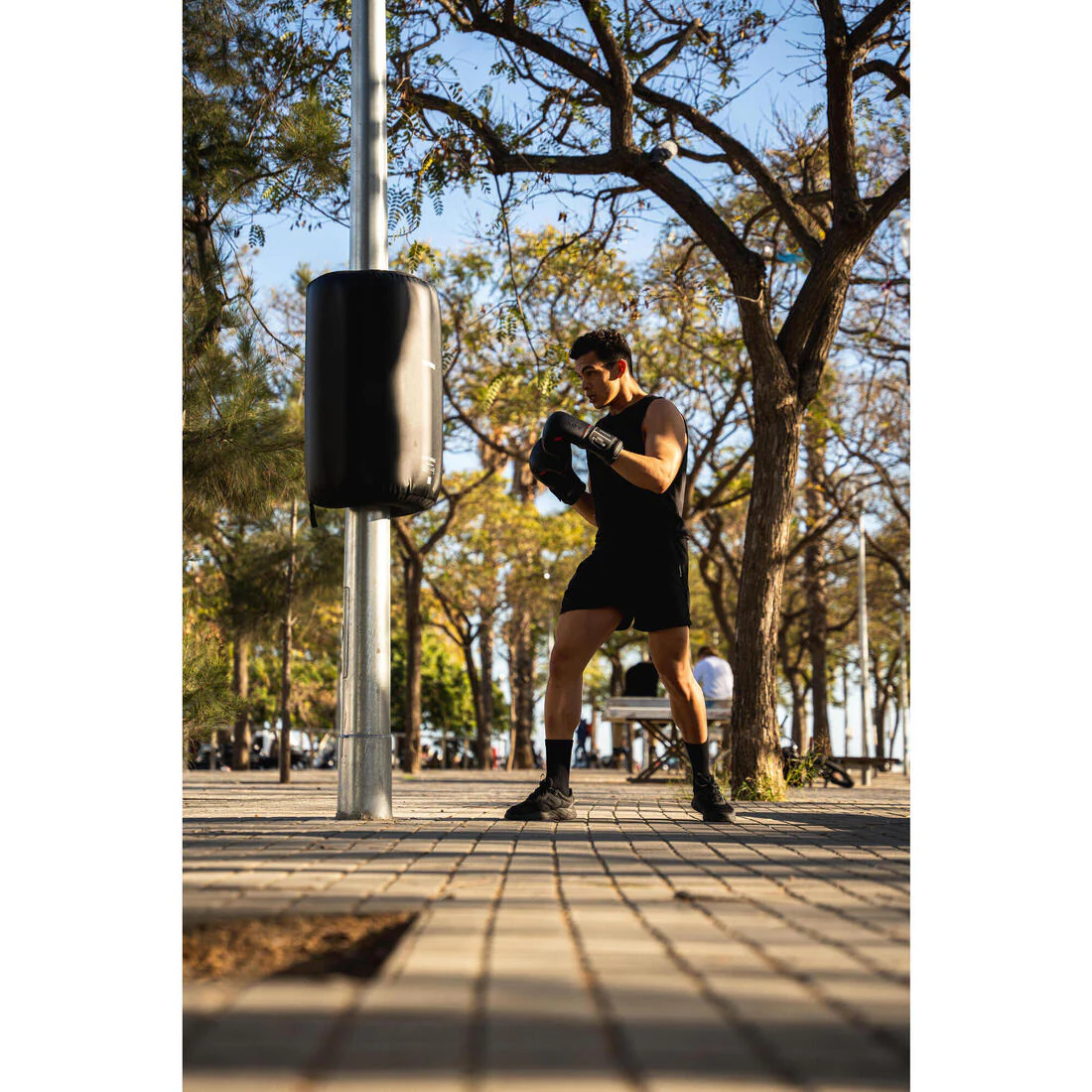Men's Fitness Basic Breathable Shorts - Black - Image 8