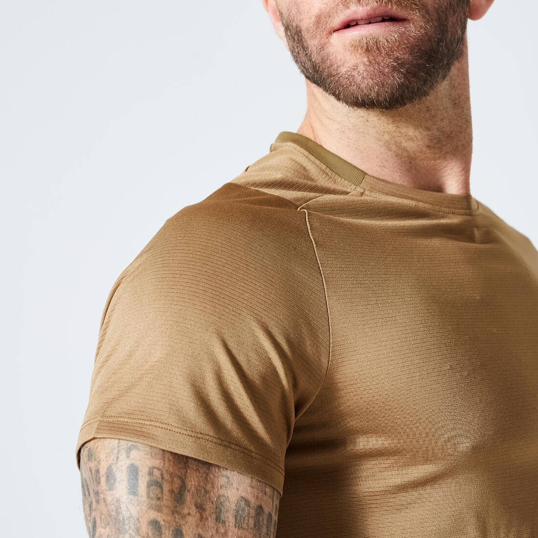 Men's Fitness Breathable Regular-Fit Crew Neck T-Shirt - Image 3