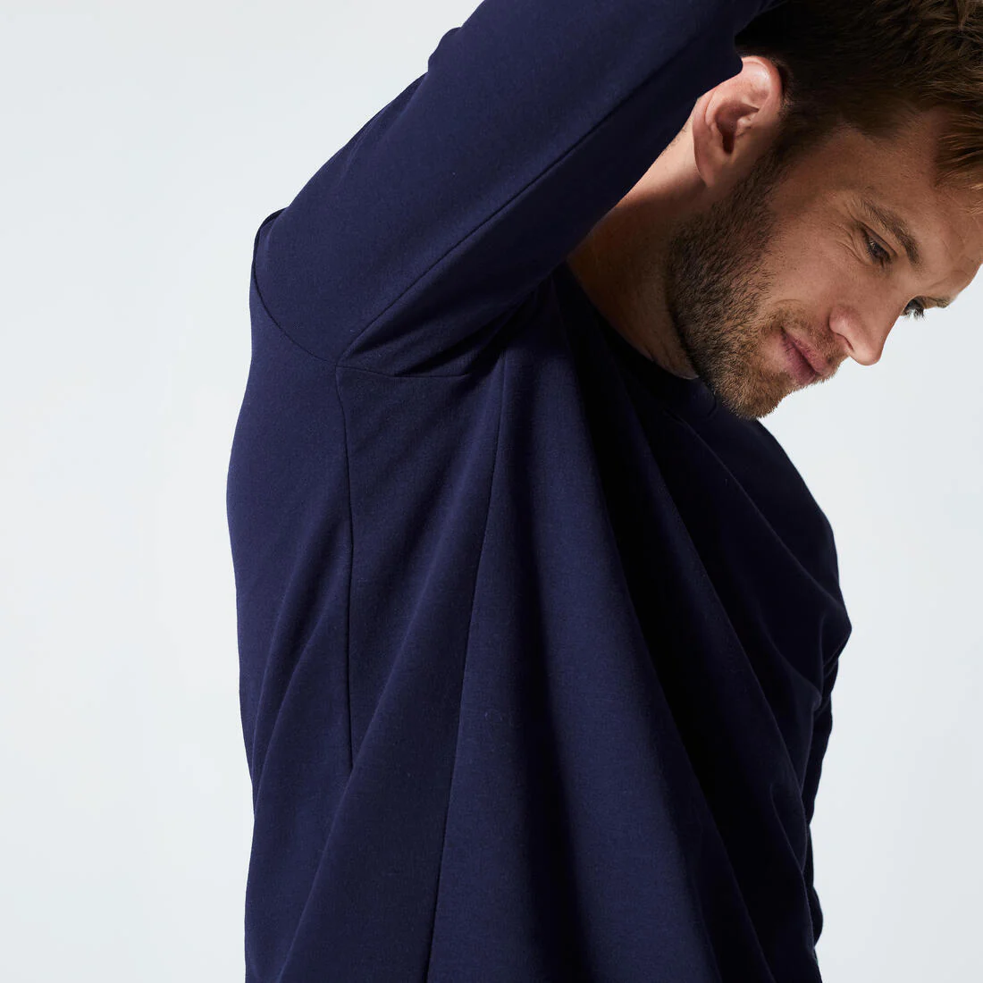 Men's Fitness Sweatshirt 100 - Dark Blue - Image 3