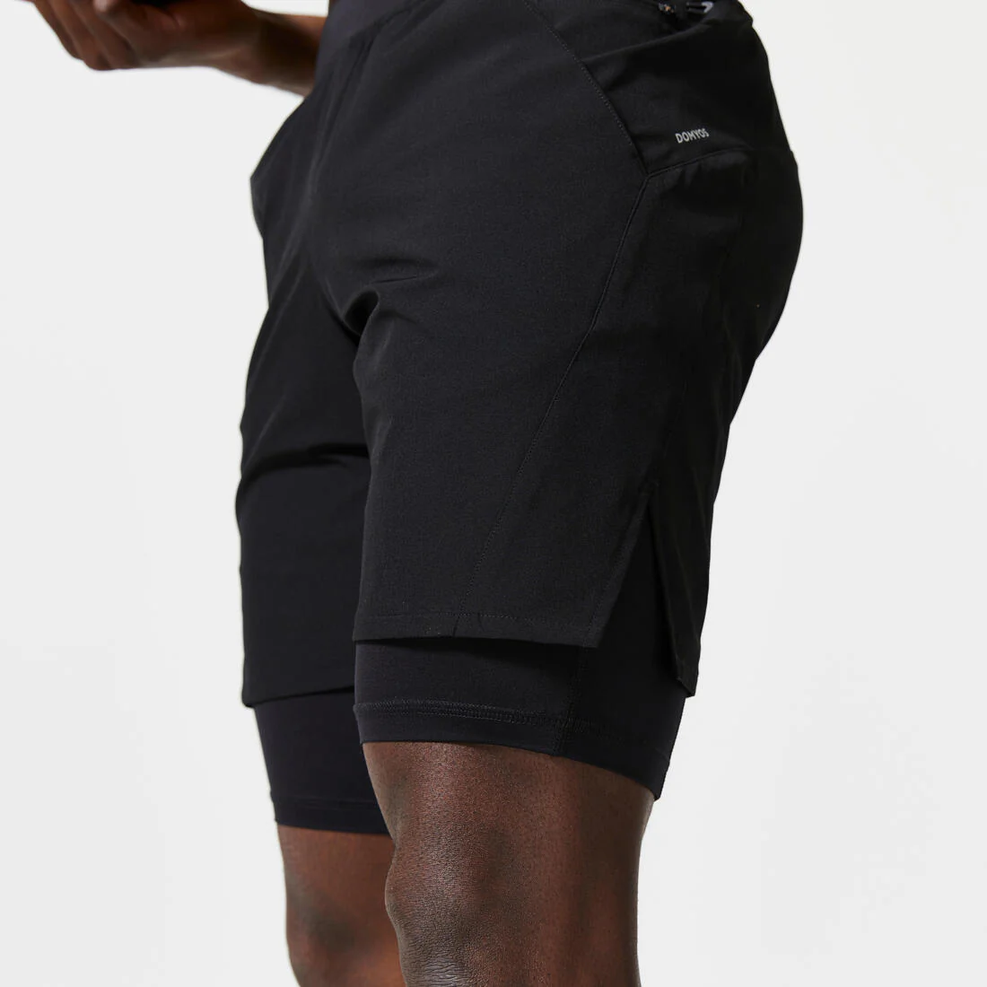 Men's Fitness Zip Pocket Breathable 2-in-1 Shorts - Image 12
