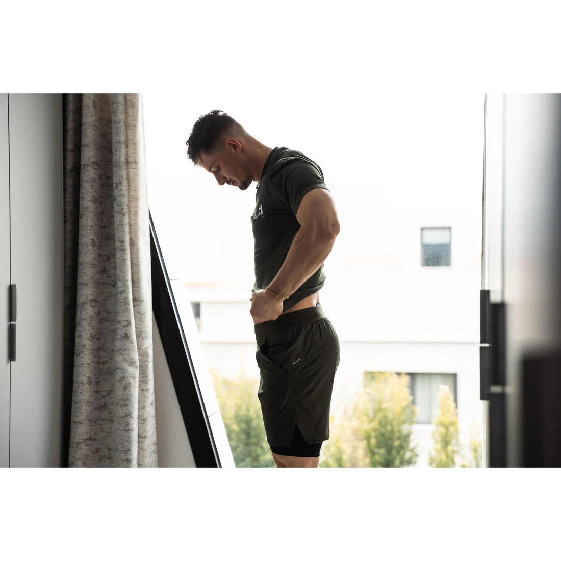 Men's Fitness Zip Pocket Breathable 2-in-1 Shorts - Image 30