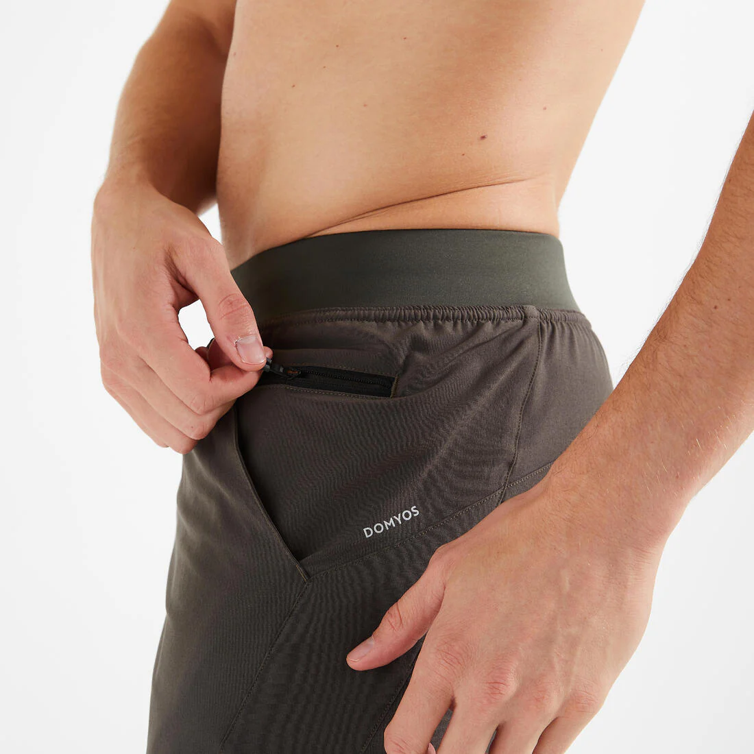 Men's Fitness Zip Pocket Breathable 2-in-1 Shorts - Image 7