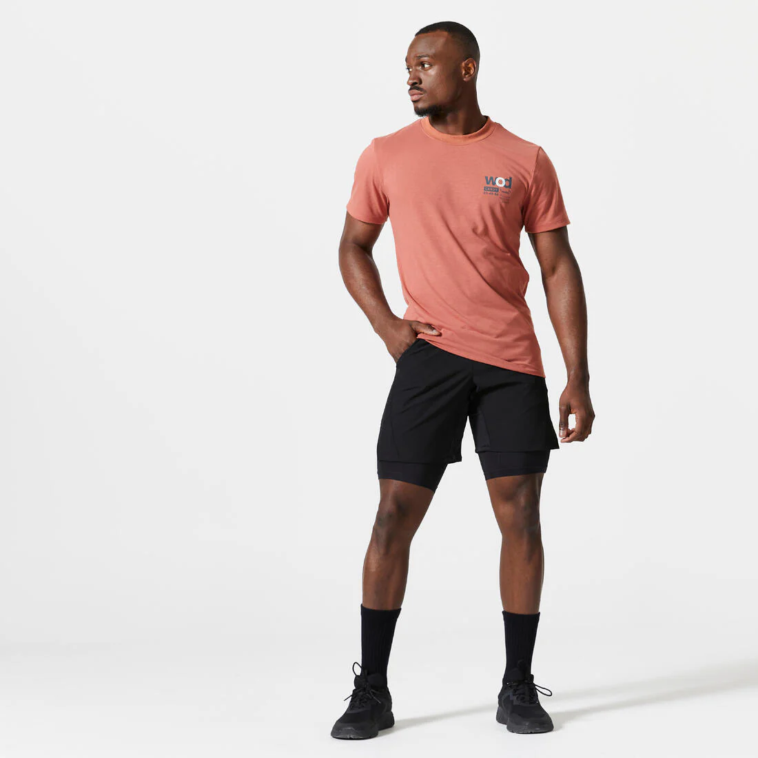 Men's Fitness Zip Pocket Breathable 2-in-1 Shorts - Image 8