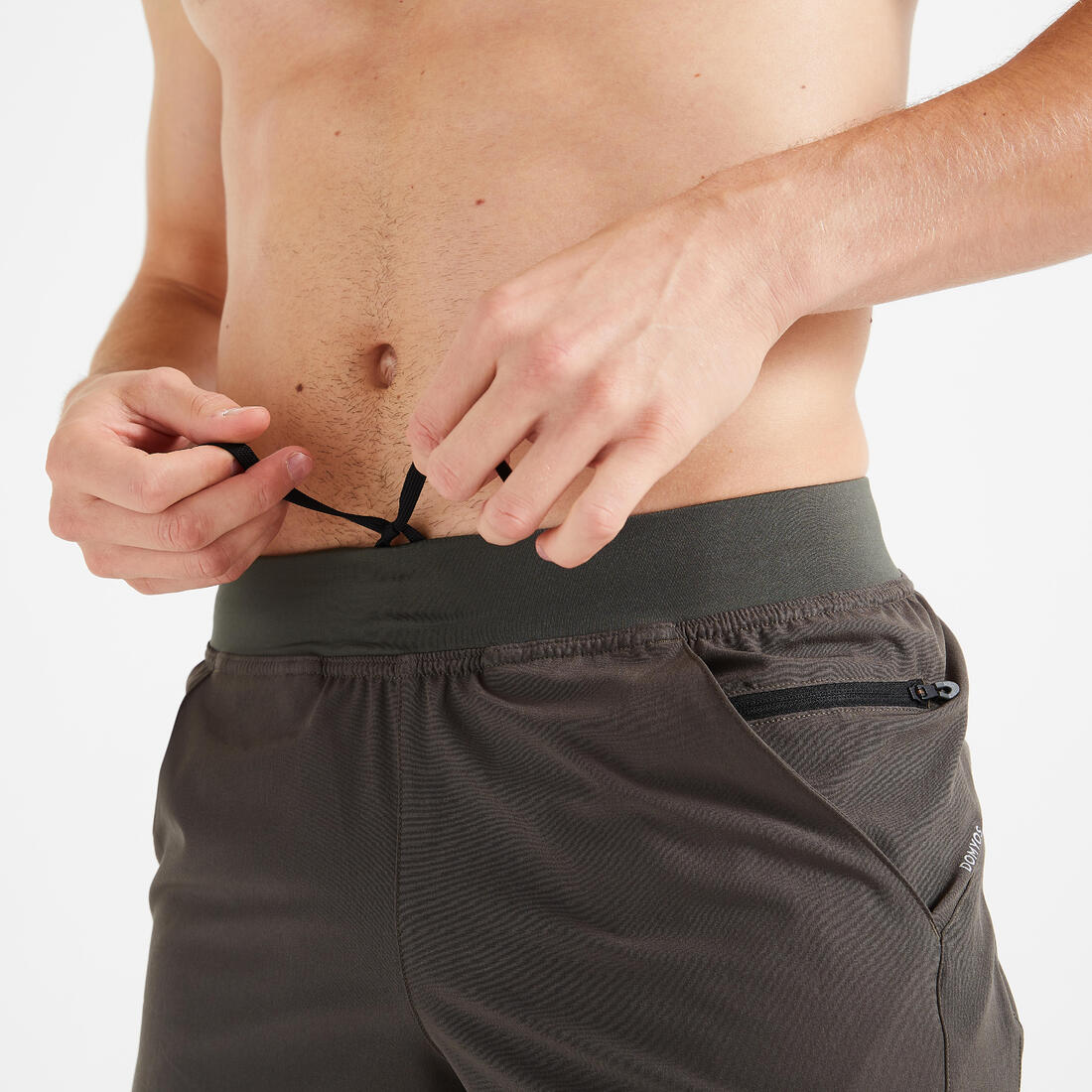 Men's Fitness Zip Pocket Breathable 2-in-1 Shorts - Image 9